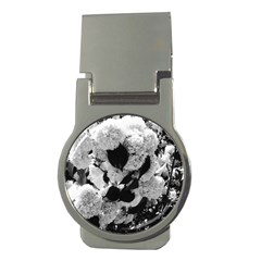 Black And White Snowballs Money Clips (round) 