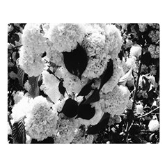 Black And White Snowballs Double Sided Flano Blanket (large)  by okhismakingart