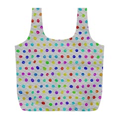 Social Disease - Polka Dot Design Full Print Recycle Bag (l)