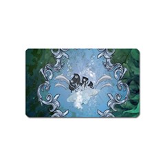 Surfboard With Dolphin Magnet (name Card) by FantasyWorld7