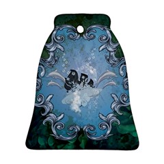 Surfboard With Dolphin Ornament (bell) by FantasyWorld7