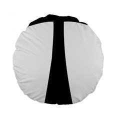 Te Cross Standard 15  Premium Flano Round Cushions by abbeyz71