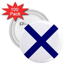 Saint Andrew s Cross 2 25  Buttons (100 Pack)  by abbeyz71