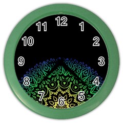 Raising Mandala Color Wall Clock by ADFGoddess