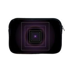 Fractal Square Modern Purple Apple Ipad Mini Zipper Cases by Pakrebo
