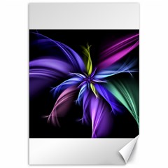 Fractal Floral Pattern Petals Canvas 12  x 18 