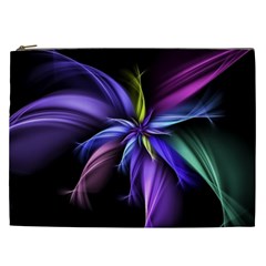 Fractal Floral Pattern Petals Cosmetic Bag (XXL)