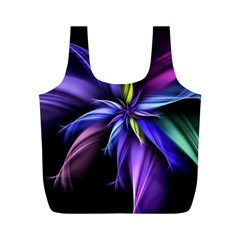 Fractal Floral Pattern Petals Full Print Recycle Bag (M)