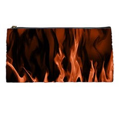 Smoke Flame Abstract Orange Red Pencil Cases by Pakrebo