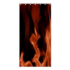 Smoke Flame Abstract Orange Red Shower Curtain 36  X 72  (stall)  by Pakrebo