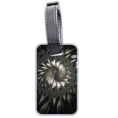 Fractal Abstract Pattern Silver Luggage Tag (two Sides) by Pakrebo