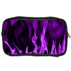 Smoke Flame Abstract Purple Toiletries Bag (two Sides) by Pakrebo