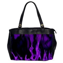 Smoke Flame Abstract Purple Oversize Office Handbag by Pakrebo