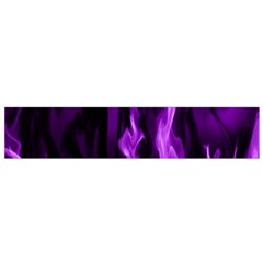 Smoke Flame Abstract Purple Small Flano Scarf by Pakrebo