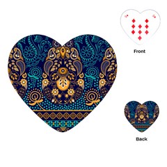 African Pattern Playing Cards Single Design (heart) by Sobalvarro