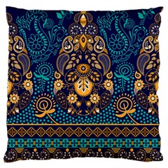 African Pattern Large Flano Cushion Case (one Side) by Sobalvarro