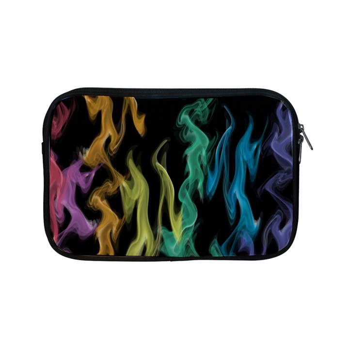 Smoke Rainbow Colors Colorful Fire Apple iPad Mini Zipper Cases