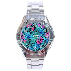 Leaves  Stainless Steel Analogue Watch