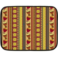 Traditional Africa Border Wallpaper Pattern Colored 4 Double Sided Fleece Blanket (mini)  by EDDArt