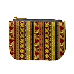 Traditional Africa Border Wallpaper Pattern Colored 4 Mini Coin Purse by EDDArt