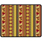 Traditional Africa Border Wallpaper Pattern Colored 4 Fleece Blanket (Medium)  60 x50  Blanket Front