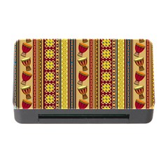 Traditional Africa Border Wallpaper Pattern Colored 4 Memory Card Reader With Cf by EDDArt