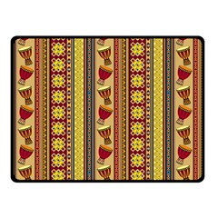 Traditional Africa Border Wallpaper Pattern Colored 4 Double Sided Fleece Blanket (small)  by EDDArt