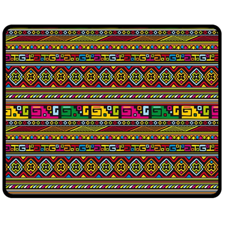 Traditional Africa Border Wallpaper Pattern Colored Fleece Blanket (Medium) 