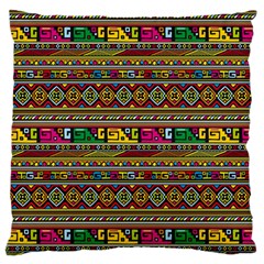 Traditional Africa Border Wallpaper Pattern Colored Standard Flano Cushion Case (one Side) by EDDArt