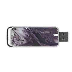 Purple Marble Digital Abstract Portable Usb Flash (one Side) by Pakrebo