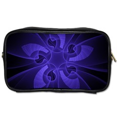 Fractal Blue Star Abstract Toiletries Bag (one Side)