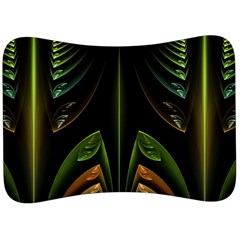 Fractal Texture Pattern Flame Velour Seat Head Rest Cushion by Pakrebo