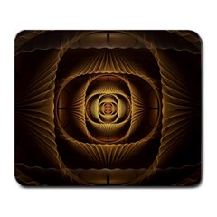 Fractal Copper Amber Abstract Large Mousepads by Pakrebo