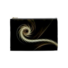 Fractal Background Pattern Curve Cosmetic Bag (medium) by Pakrebo