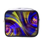 Soft Swirls Fractal Design Mini Toiletries Bag (One Side) Front
