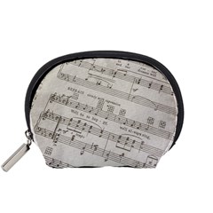 Sheet Music Paper Notes Antique Accessory Pouch (small)