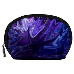 Deep Space Stars Blue Purple Accessory Pouch (large) by Pakrebo