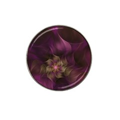Fractal Pink Lavender Flower Bloom Hat Clip Ball Marker (4 Pack)