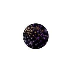 Fractal Spheres Glitter Design 1  Mini Magnets by Pakrebo