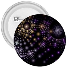 Fractal Spheres Glitter Design 3  Buttons by Pakrebo