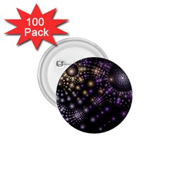 Fractal Spheres Glitter Design 1 75  Buttons (100 Pack)  by Pakrebo