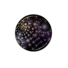 Fractal Spheres Glitter Design Hat Clip Ball Marker (4 Pack)