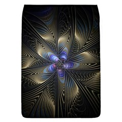 Fractal Blue Abstract Fractal Art Removable Flap Cover (l)