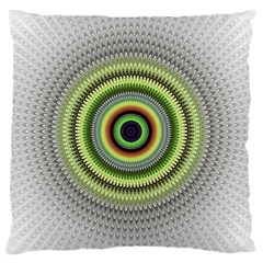 Fractal Mandala White Background Large Cushion Case (One Side)