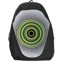 Fractal Mandala White Background Backpack Bag