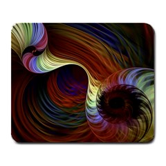 Fractal Colorful Rainbow Flowing Large Mousepads by Pakrebo