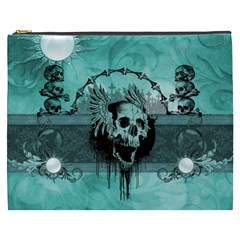 Awesome Skull With Wings Cosmetic Bag (xxxl)