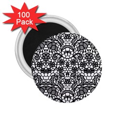 Lace Seamless Pattern With Flowers 2 25  Magnets (100 Pack)  by Sobalvarro