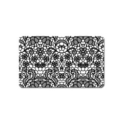 Lace Seamless Pattern With Flowers Magnet (name Card) by Sobalvarro