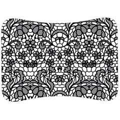 Lace Seamless Pattern With Flowers Velour Seat Head Rest Cushion by Sobalvarro